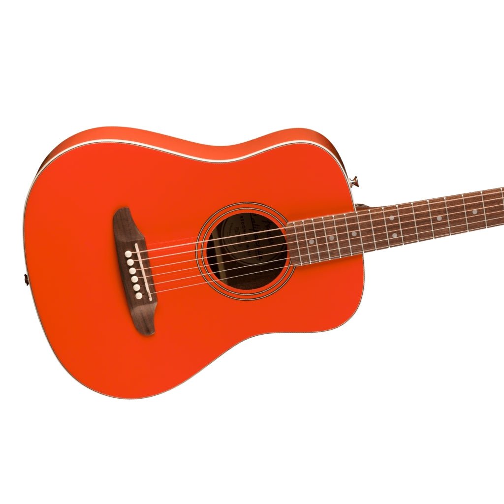 Fender California Standard Redondo Mini Acoustic Guitar with Bag - Fiesta Red, Spruce Top Acoustic Guitars Sky Music