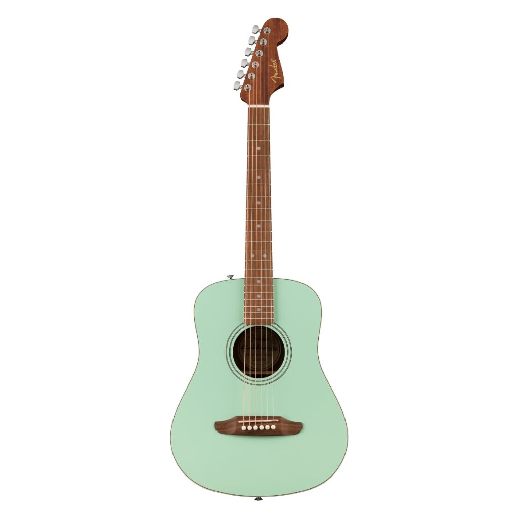 Fender California Standard Redondo Mini Acoustic Guitar with Bag - Surf Green, Spruce Top Acoustic Guitars Sky Music