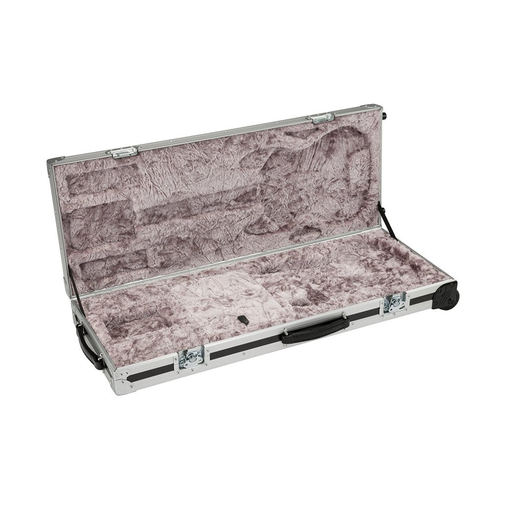 Fender CEO Flight Case with Wheels - Black and Silver Electric Guitar Cases Sky Music