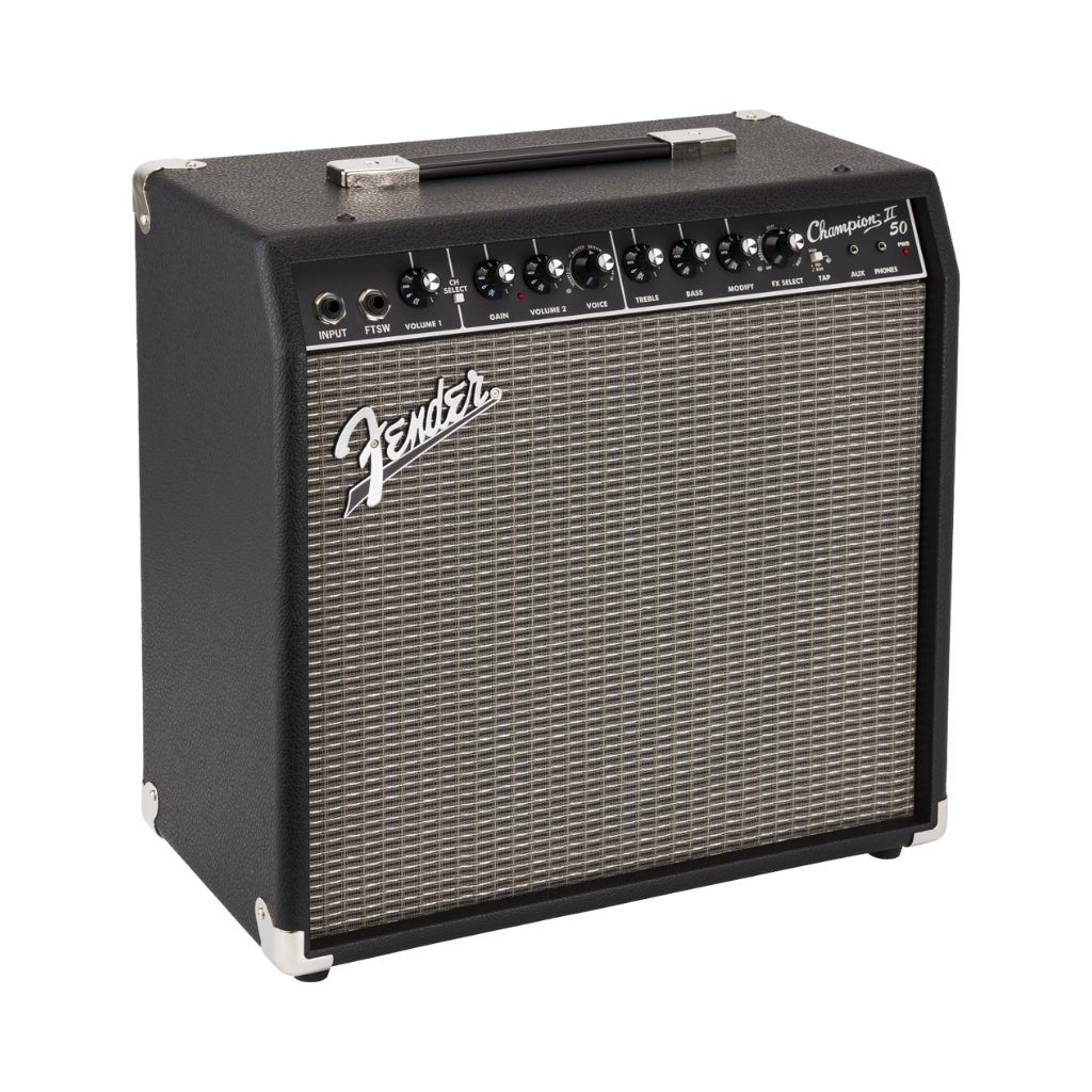 Fender Champion II 50-watt 1 x 12-inch Combo Amplifier Electric Guitar Amplifiers Sky Music