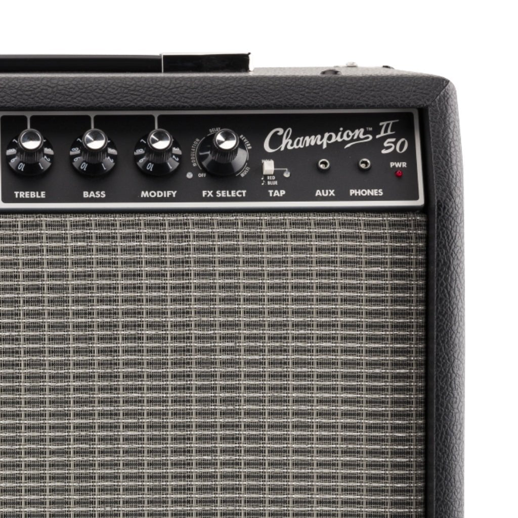 Fender Champion II 50-watt 1 x 12-inch Combo Amplifier Electric Guitar Amplifiers Sky Music