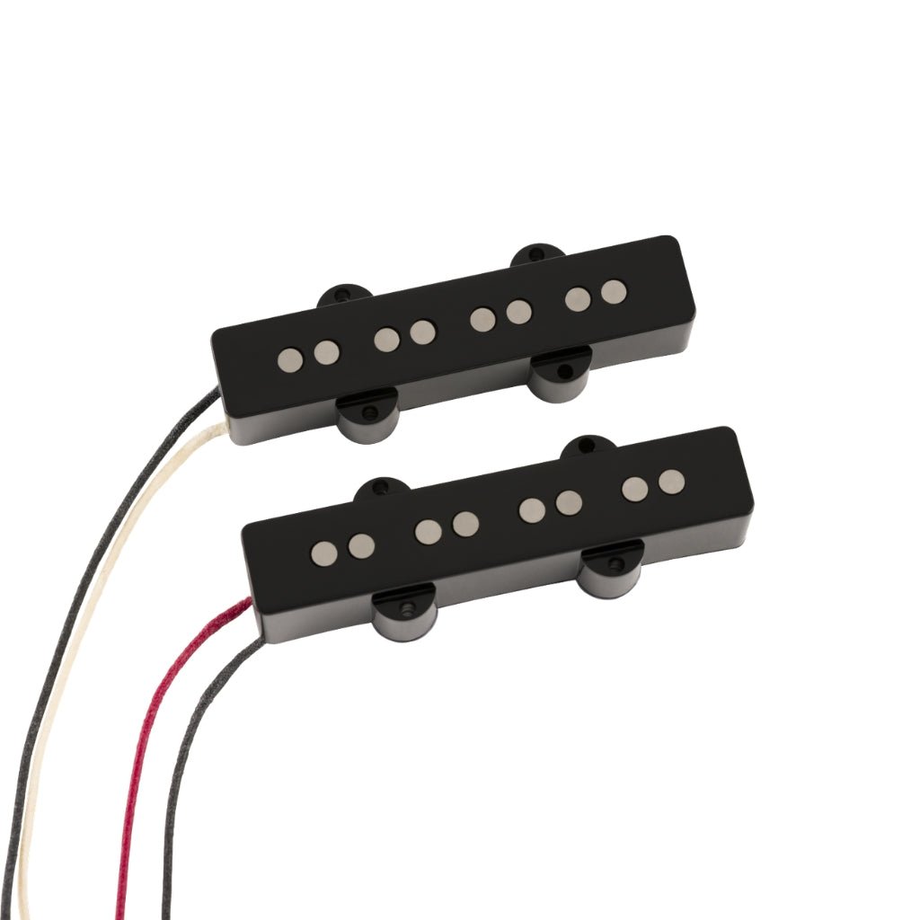 Fender Coastline 62 Jazz Bass Pickup Set - Black Bass Guitar Pickups Sky Music