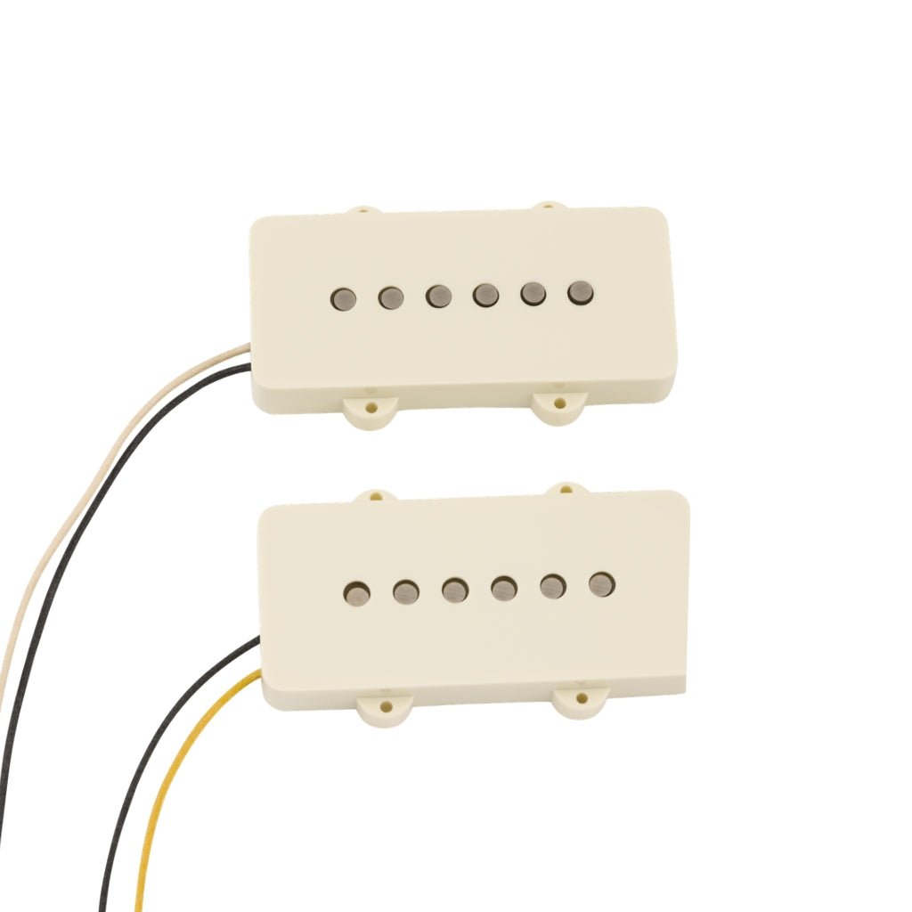 Fender Coastline 65 Jazzmaster Single-Coil Pickup Set - Vintage White Electric Guitar Pickups Sky Music