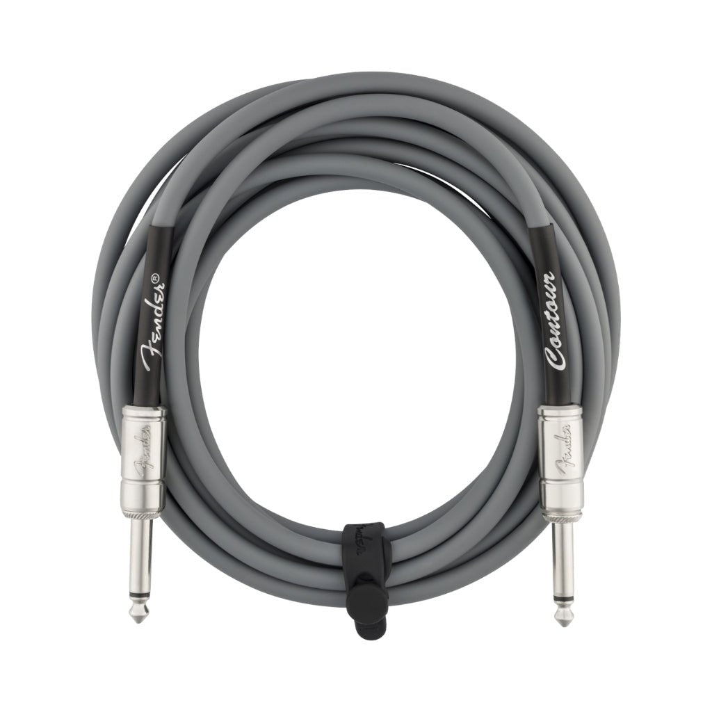 Fender Contour Series Straight to Straight Instrument Cable - 15 foot Inca Silver Instrument Cables Sky Music