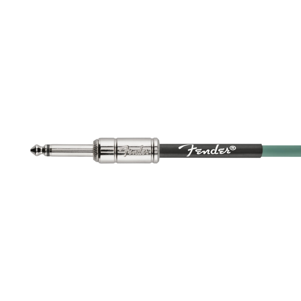 Fender Contour Series Straight to Straight Instrument Cable - 15 foot Sherwood Green Instrument Cables Sky Music
