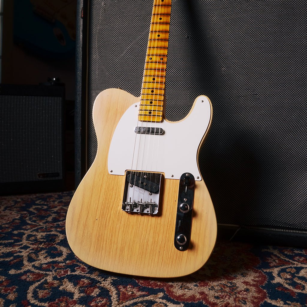 Fender Custom Shop 1955 Telecaster Journeyman Relic with Closet Classic Hardware - Super Aged Natural Blonde Electric Guitars Sky Music