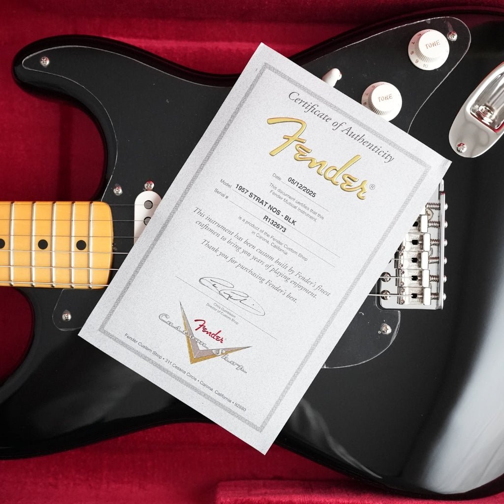 Fender Custom Shop 1957 Stratocaster NOS Electric Guitar - Black Electric Guitars Sky Music