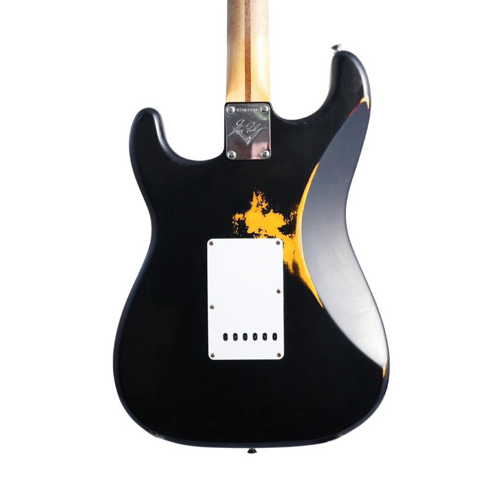 Fender Custom Shop 1960 Stratocaster w/Reverse Telecaster Peg Heavy Relic Electric Guitar - Black over 3-Color Sunburst - Masterbuilt by Greg Fessler Electric Guitars Sky Music