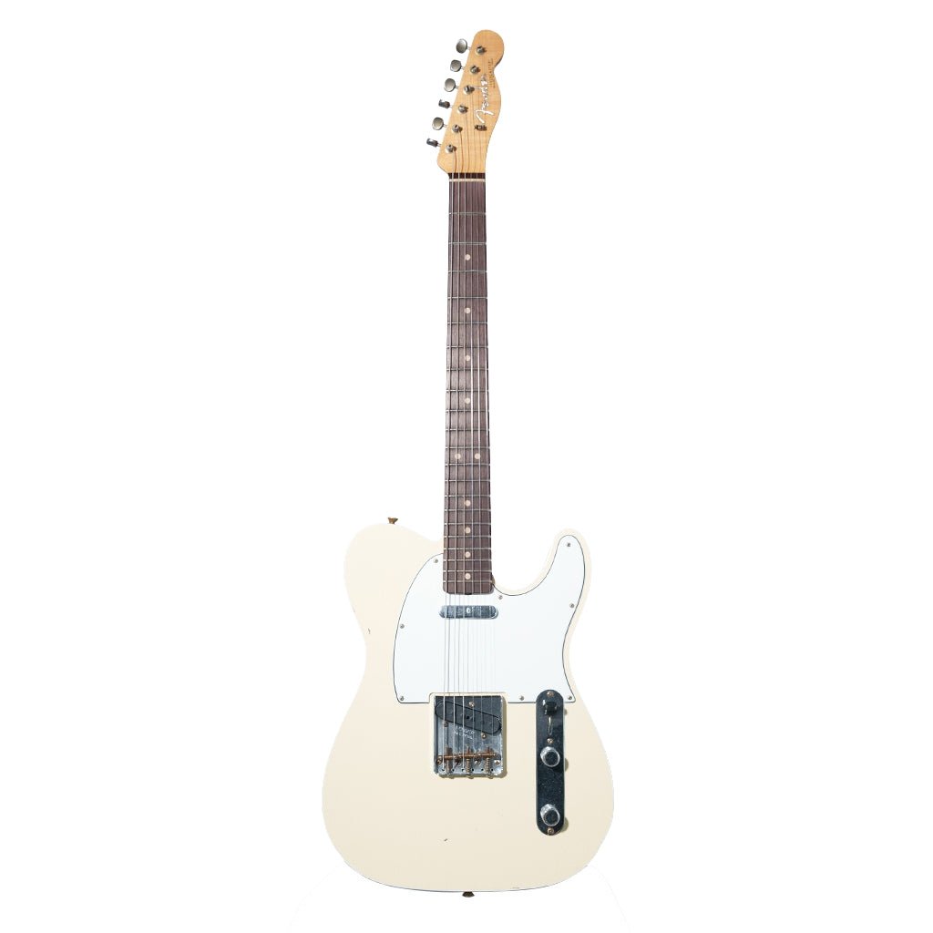 Fender Custom Shop 1960 Telecaster Custom Journeyman Relic - Vintage White Electric Guitars Sky Music
