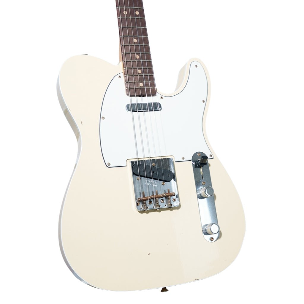 Fender Custom Shop 1960 Telecaster Custom Journeyman Relic - Vintage White Electric Guitars Sky Music