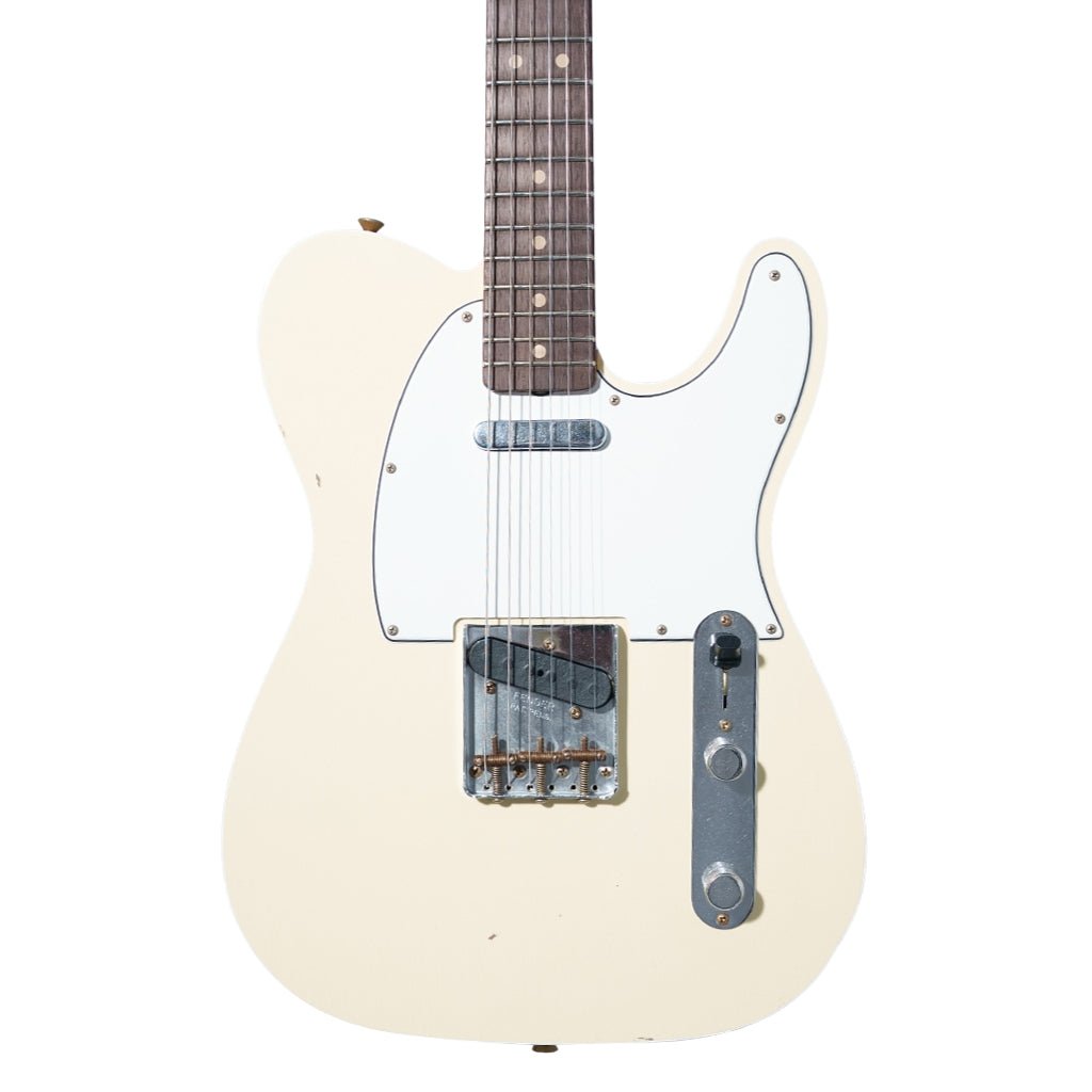 Fender Custom Shop 1960 Telecaster Custom Journeyman Relic - Vintage White Electric Guitars Sky Music