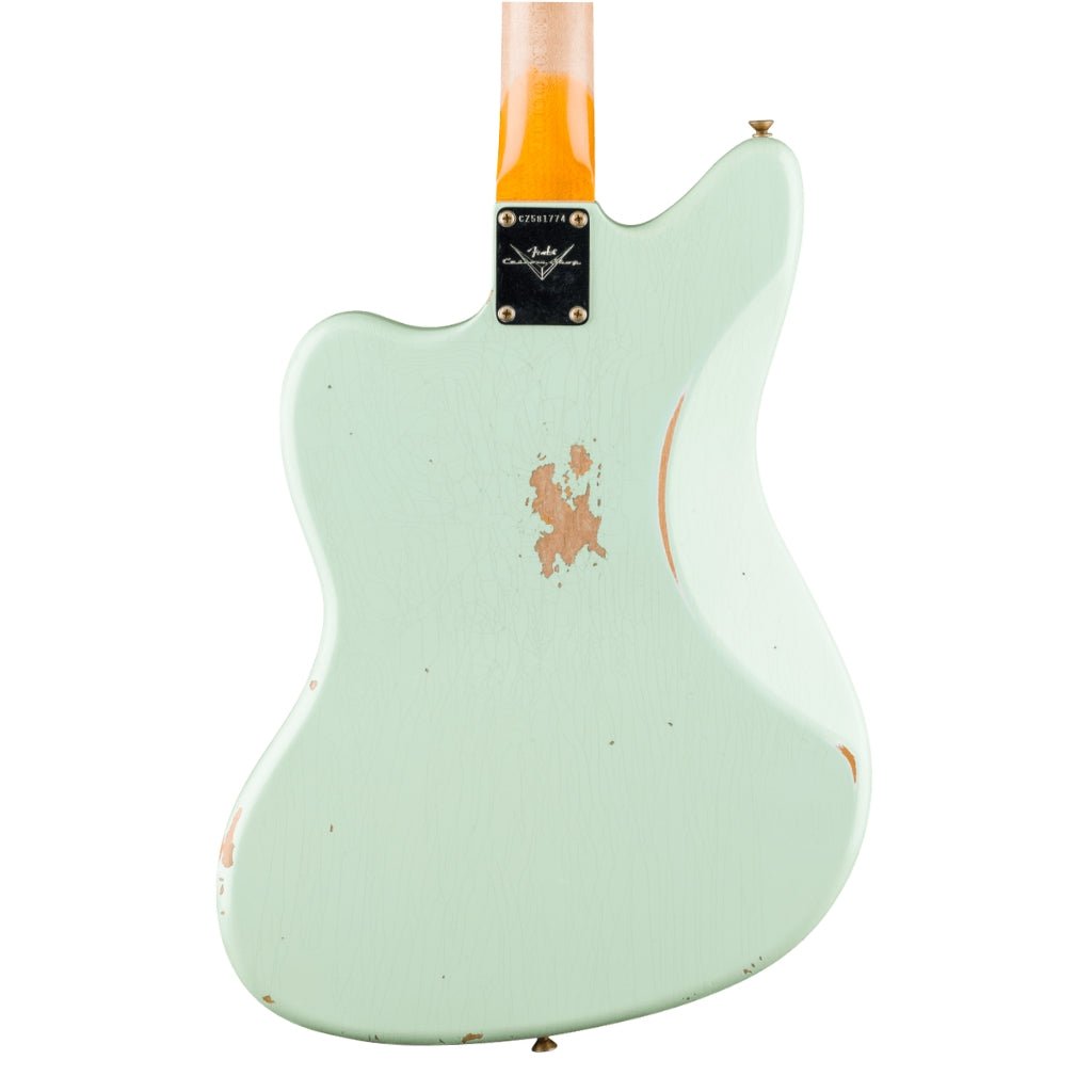 Fender Custom Shop 1963 Jazzmaster Relic - Aged Surf Green, Rosewood Fingerboard Electric Guitars Sky Music