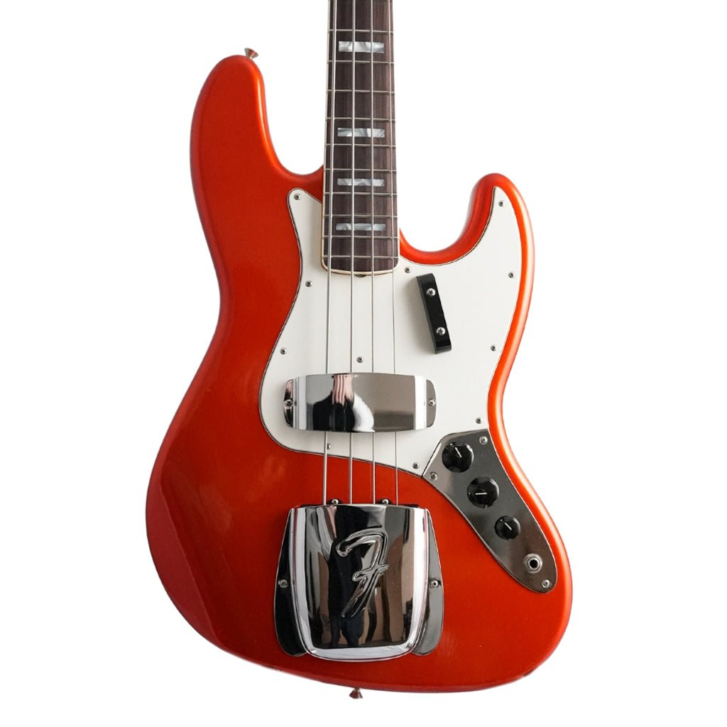 Fender Custom Shop 1966 Jazz Bass Deluxe Closet Classic - Candy Tangerine Bass Guitars Sky Music