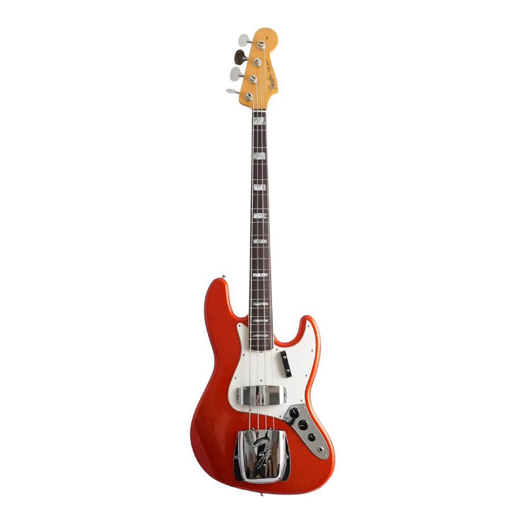 Fender Custom Shop 1966 Jazz Bass Deluxe Closet Classic - Candy Tangerine Bass Guitars Sky Music