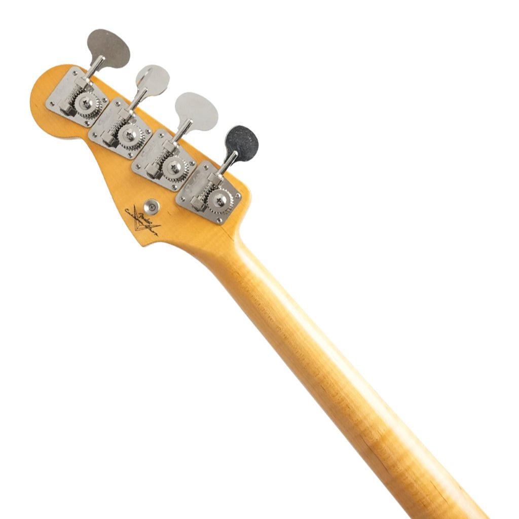 Fender Custom Shop 1966 Jazz Bass Deluxe Closet Classic - Candy Tangerine Bass Guitars Sky Music