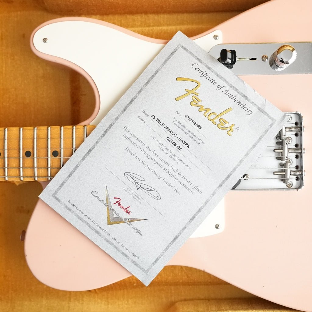 Fender Custom Shop '55 Telecaster Journeyman Relic Electric Guitar - Shell Pink Electric Guitars Sky Music