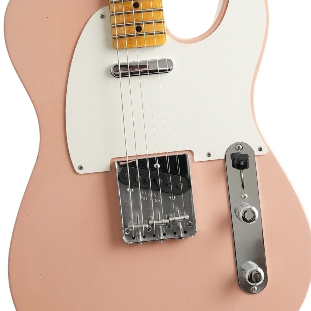 Fender Custom Shop '55 Telecaster Journeyman Relic Electric Guitar - Shell Pink Electric Guitars Sky Music