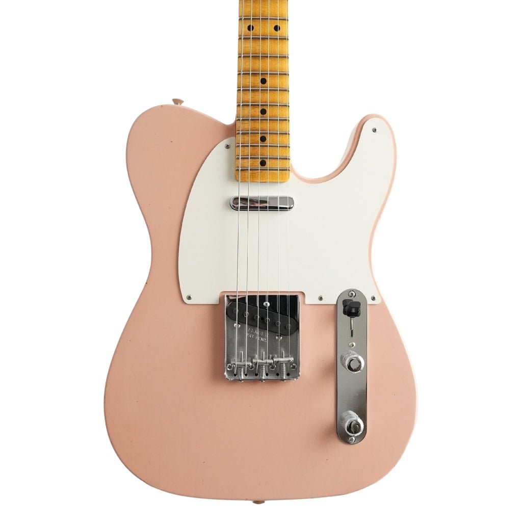 Fender Custom Shop '55 Telecaster Journeyman Relic Electric Guitar - Shell Pink Electric Guitars Sky Music