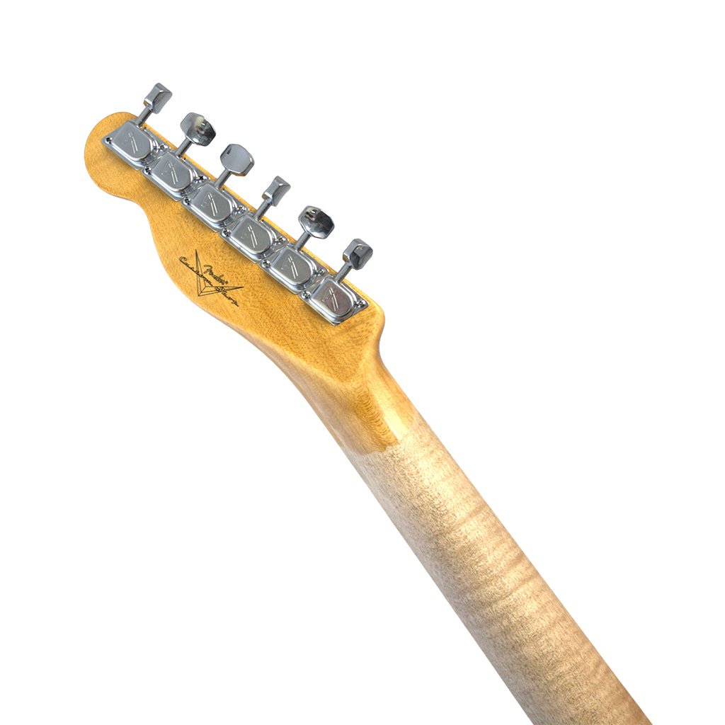 Fender Custom Shop 70s Telecaster Thinline Roadworn Journeyman Electric Guitar - Aged Olympic White Electric Guitars Sky Music