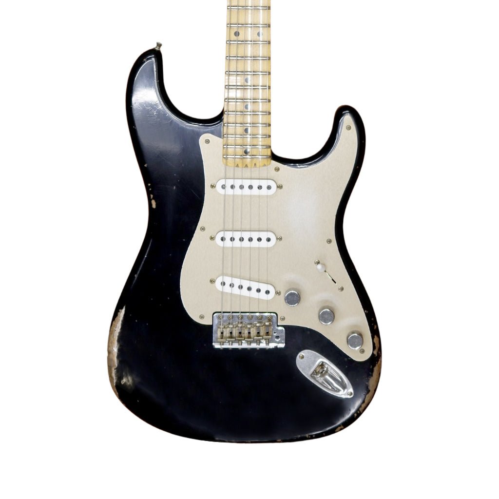 Fender Custom Shop B6 50s Stratocaster Relic Limited Edition Electric Guitar - Aged Black Electric Guitars Sky Music