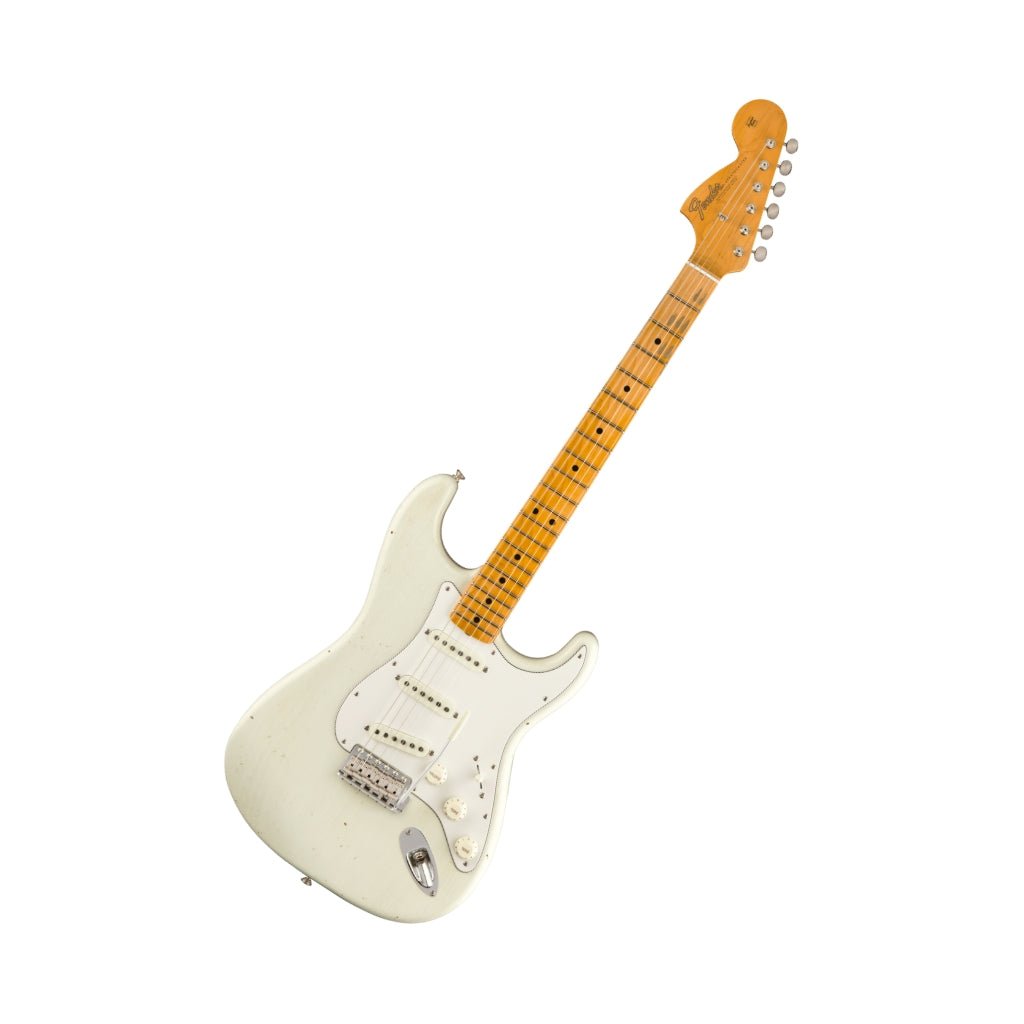 Fender Custom Shop Jimi Hendrix Voodoo Child Strat Journeyman Relic - Olympic White Electric Guitars Sky Music