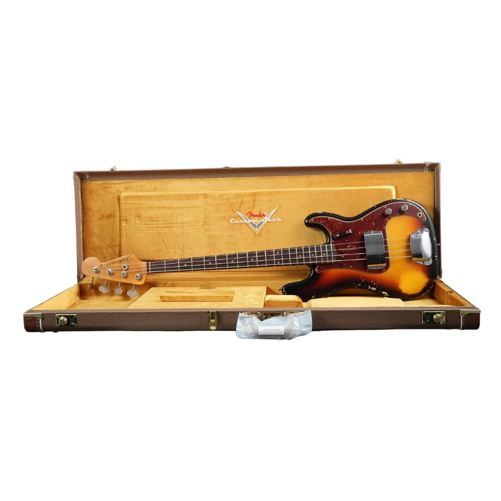 Fender Custom Shop Limited Edition ’59 Heavy Relic Precision Bass - 3-Color Sunburst, Rosewood Fingerboard Bass Guitars Sky Music