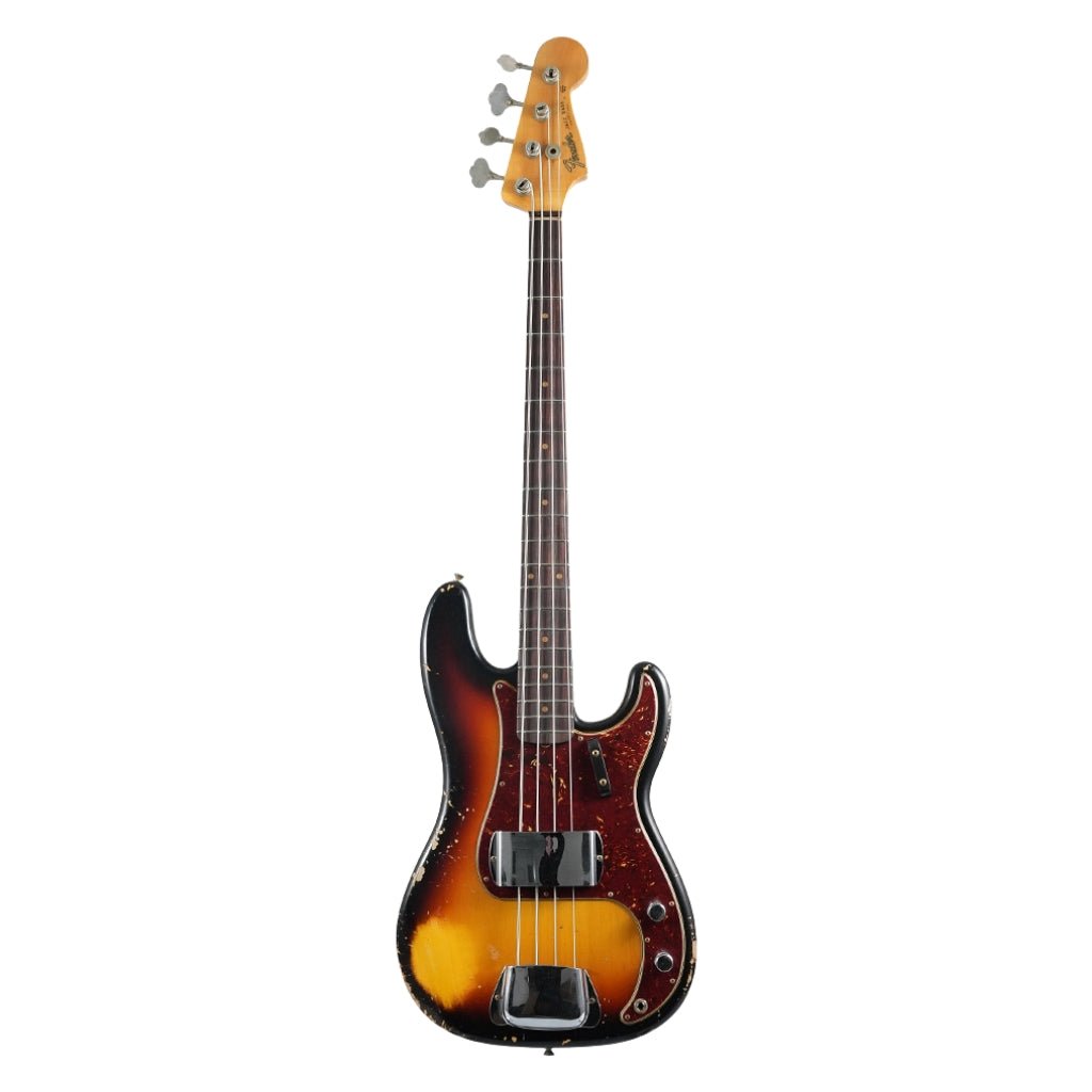 Fender Custom Shop Limited Edition ’59 Heavy Relic Precision Bass - 3-Color Sunburst, Rosewood Fingerboard Bass Guitars Sky Music