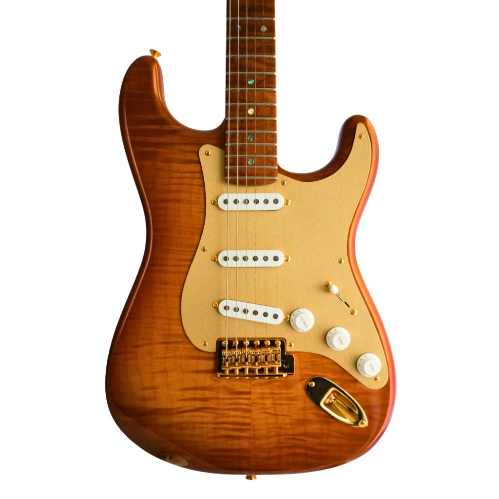 Fender Custom Shop Masterbuilt Dennis Galuszka 1956 Stratocaster NOS - Bronze Burst Electric Guitars Sky Music