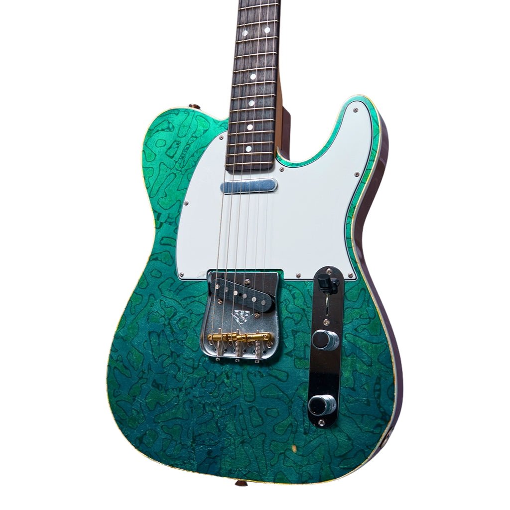 Fender Custom Shop Masterbuilt Telecaster NOS Foil Top by David Brown - Bronze Back Electric Guitars Sky Music