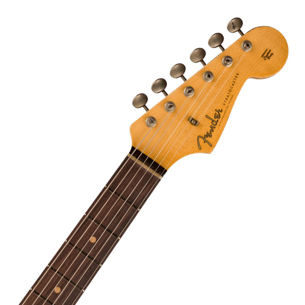 Fender Custom Shop Time Machine 59 Stratocaster Journeyman Relic Super Faded Aged Sonic Blue Electric Guitars Sky Music