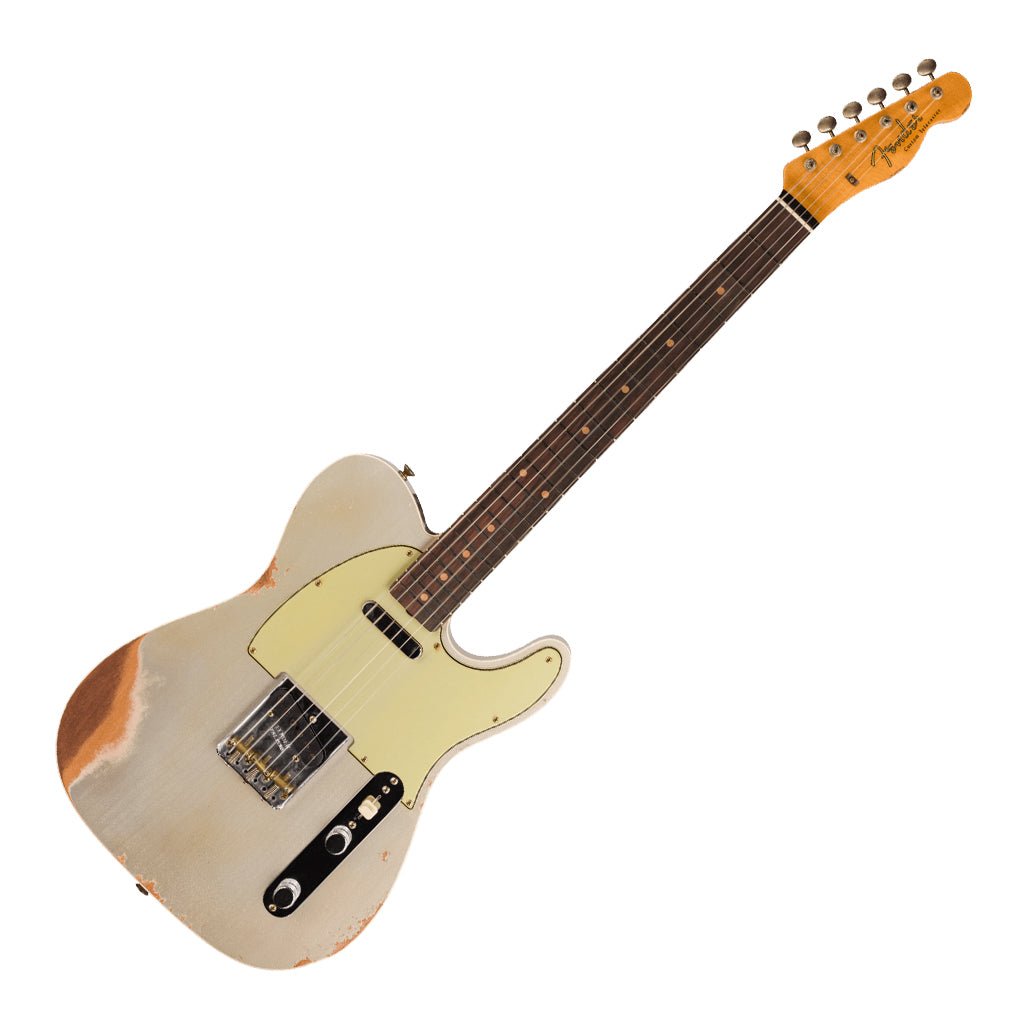 Fender Custom Shop Time Machine '60 Tele Custom - Heavy Relic, Aged Inca Silver Electric Guitars Sky Music