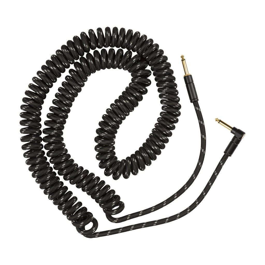 Fender Deluxe Coil Cable - 30ft - Black Tweed Instrument Cables Sky Music