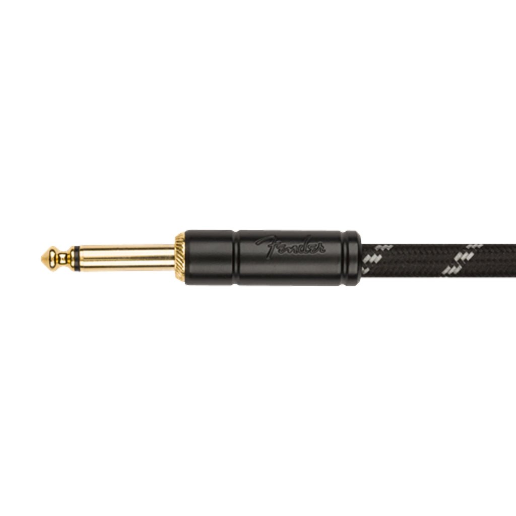 Fender Deluxe Coil Cable - 30ft - Black Tweed Instrument Cables Sky Music