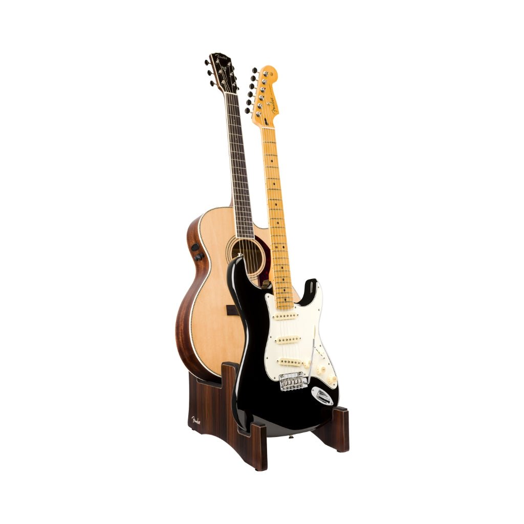 Fender Deluxe Wooden 2-Tier Multi Stand - Walnut Guitar Stands Sky Music