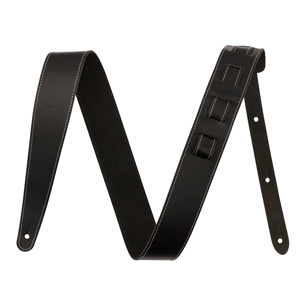 Fender Essentials Leather Strap in Black Guitar Straps Sky Music