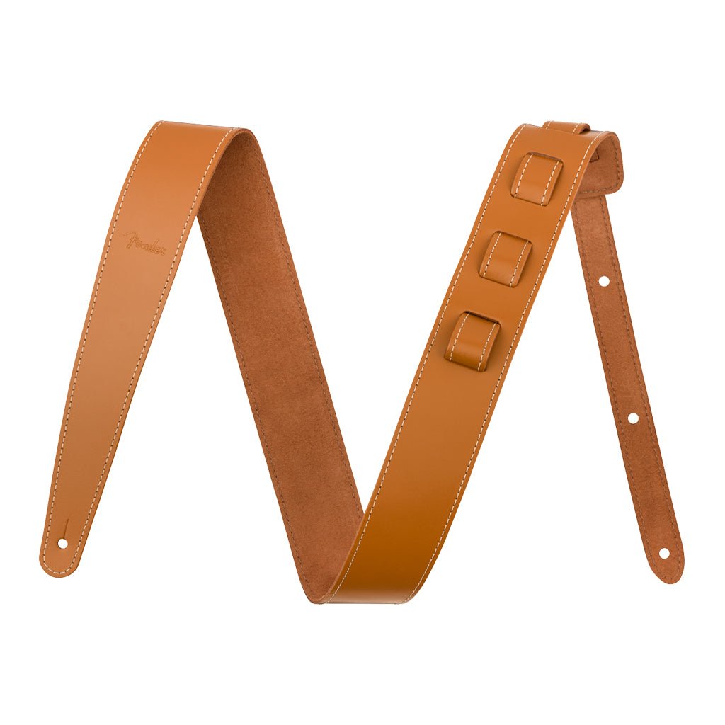 Fender Essentials Leather Strap in Tan Guitar Straps Sky Music