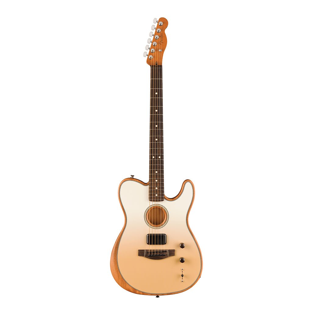 Fender Finneas Signature Acoustasonic Player Telecaster with Rosewood Fingerboard - Cappuccino Fade Acoustic Guitars Sky Music