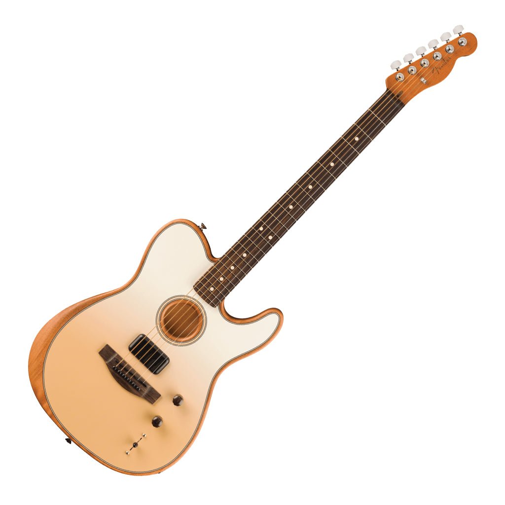 Fender Finneas Signature Acoustasonic Player Telecaster with Rosewood Fingerboard - Cappuccino Fade Acoustic Guitars Sky Music