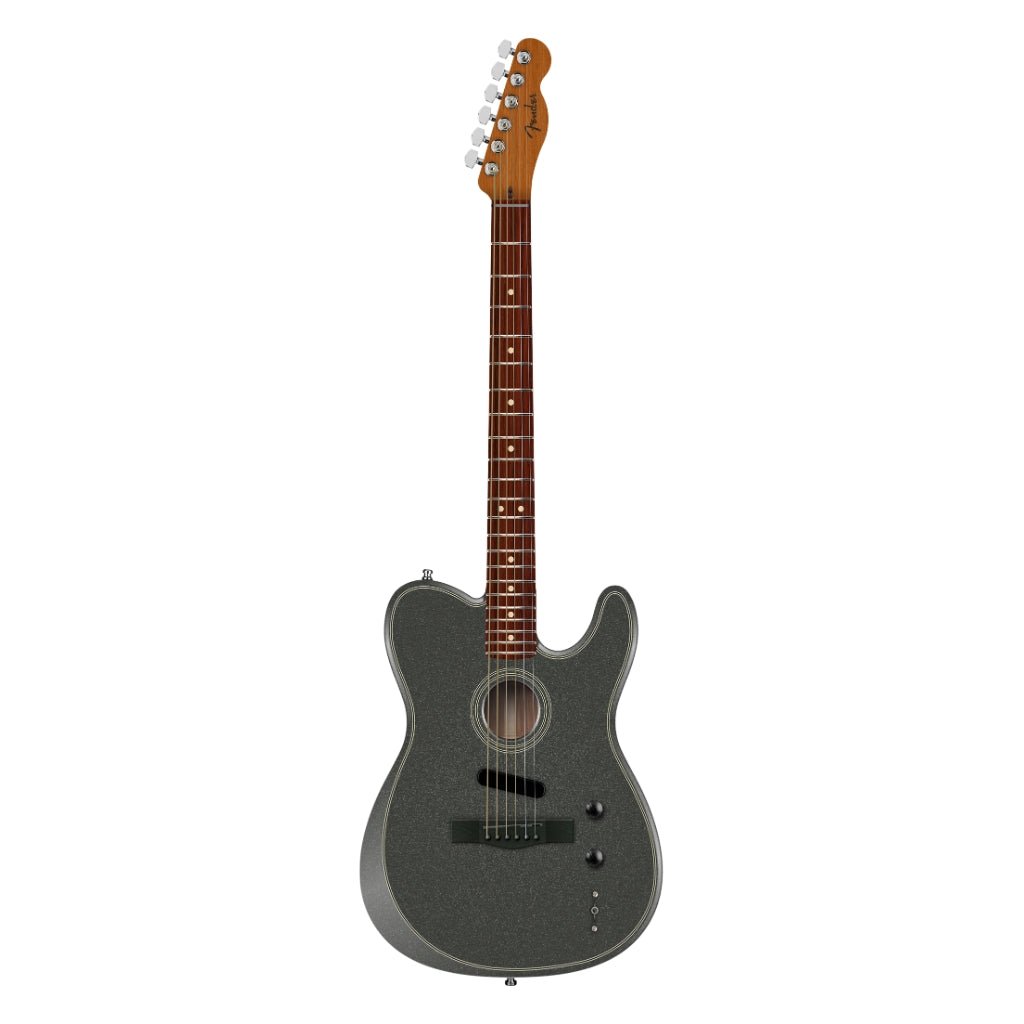 Fender FSR Acoustasonic Standard Telecaster - Charcoal Frost Metallic, Rosewood Fingerboard Electric Guitars Sky Music