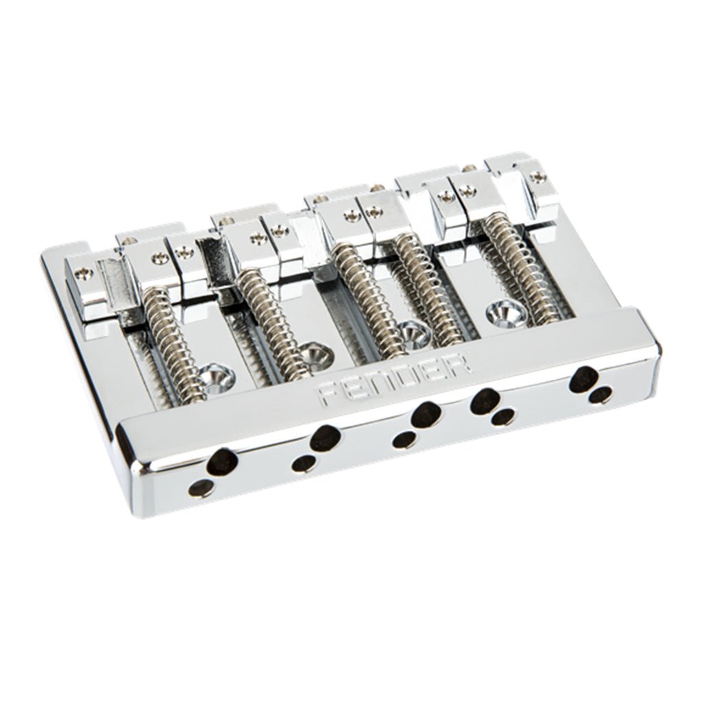 Fender HiMass 5 String Bass Wide Bridge Assembly with Zinc Saddles in Chrome General Spare Parts Sky Music
