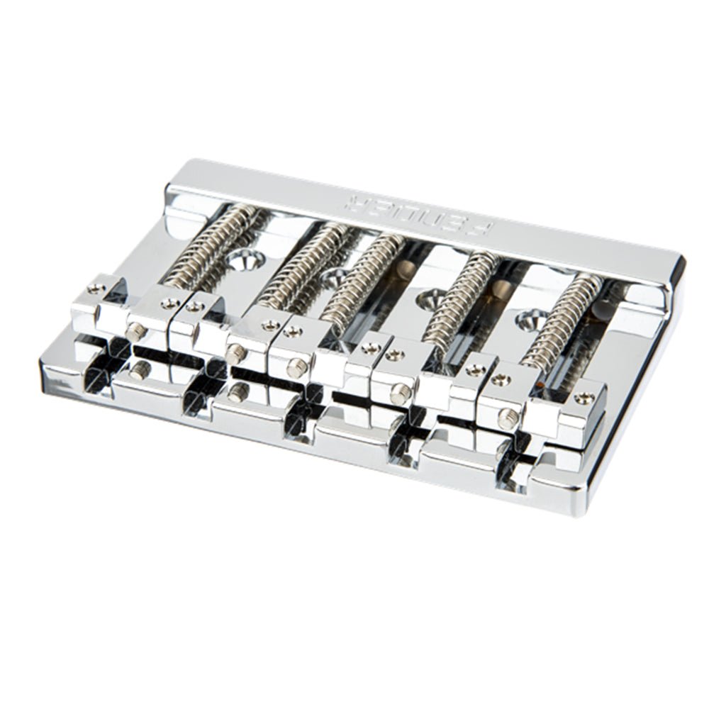 Fender HiMass 5 String Bass Wide Bridge Assembly with Zinc Saddles in Chrome General Spare Parts Sky Music