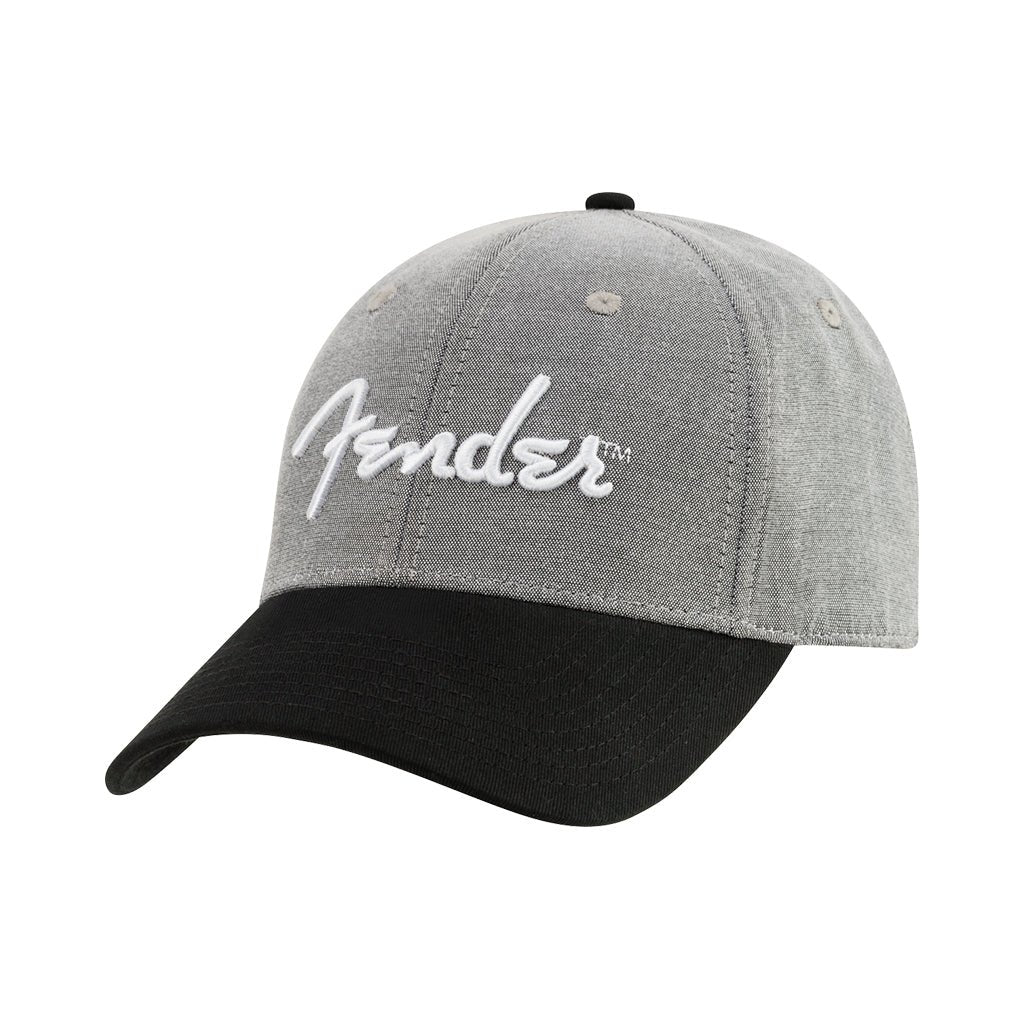 Fender Hipster Dad Hat - Gray and Black, One Size Fits Most Merchandise & Apparel Sky Music