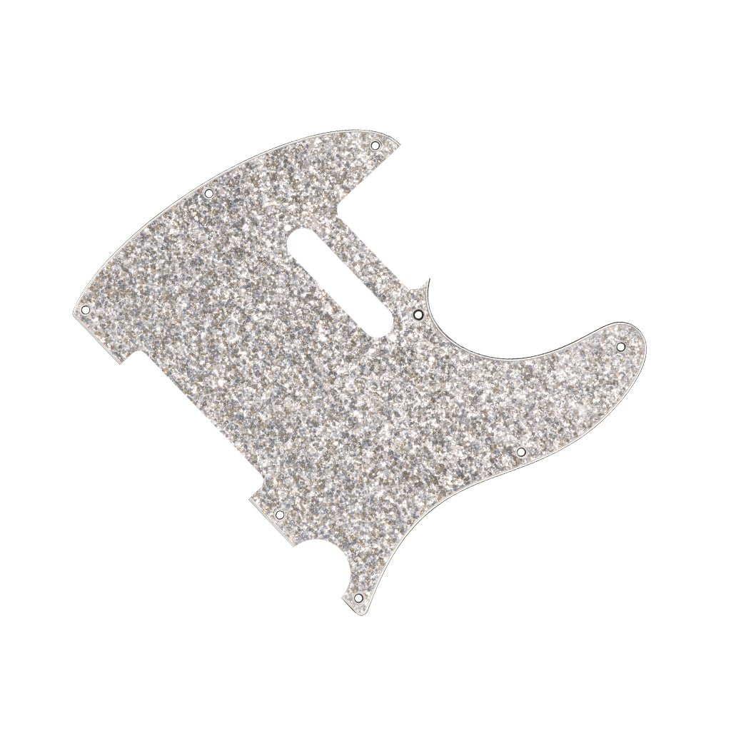 Fender Hybrid Glass/Glitter Telecaster SS Pickguard - Silver Sparkle Guitar Spare Parts Sky Music
