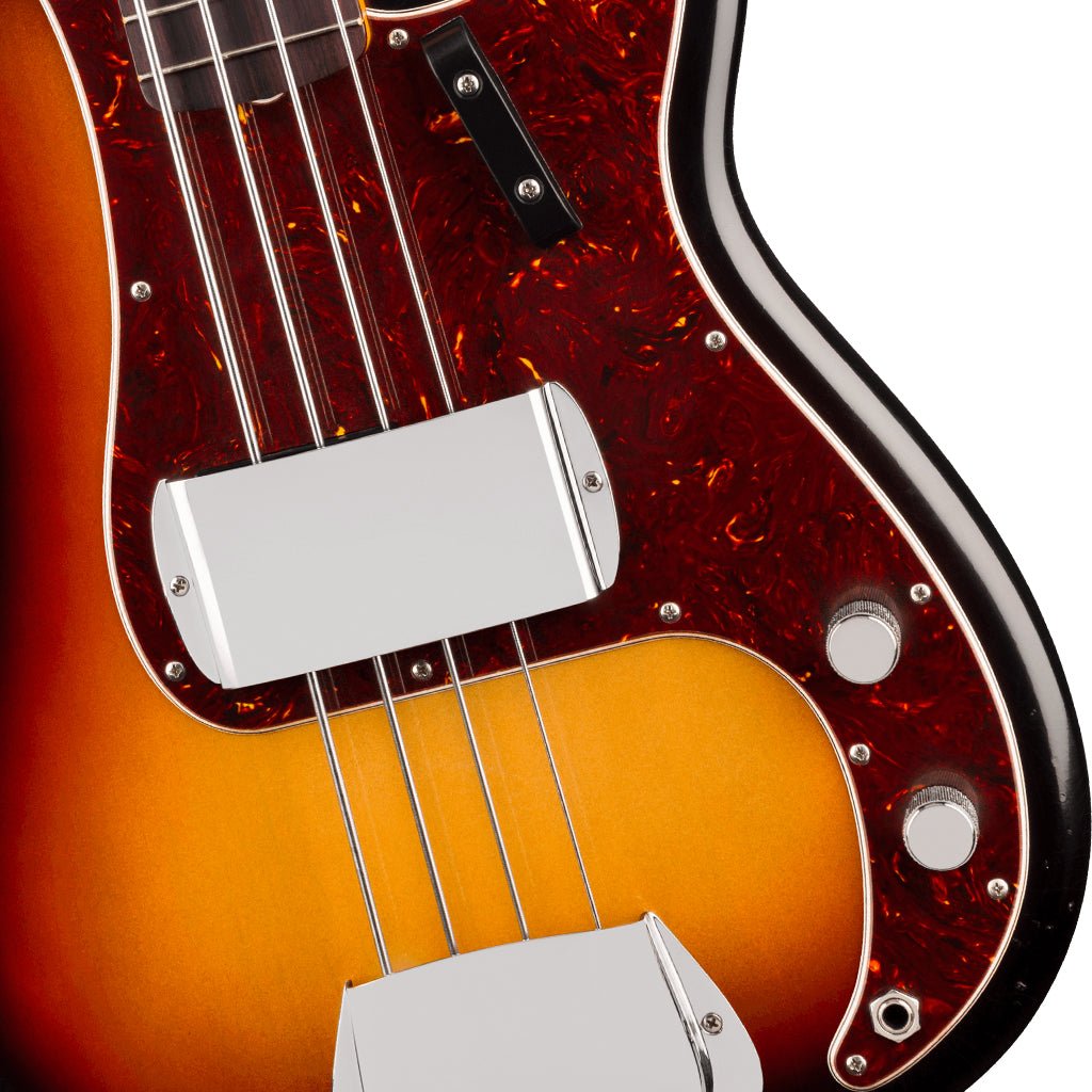 Fender James Jamerson 1962 Precision Bass Rosewood Fingerboard - 3-Tone Sunburst Bass Guitars Sky Music