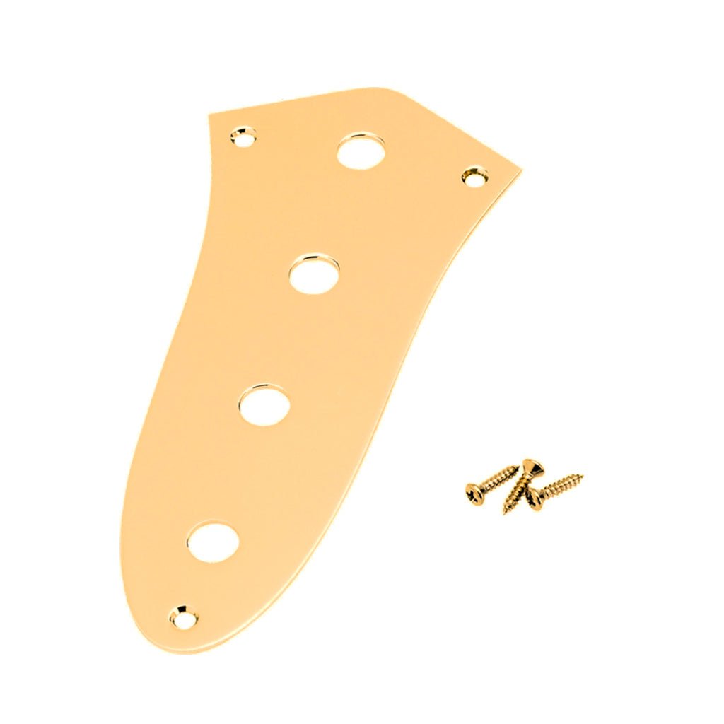 Fender Jazz Bass Control Plate 4 Hole in Gold General Spare Parts Sky Music