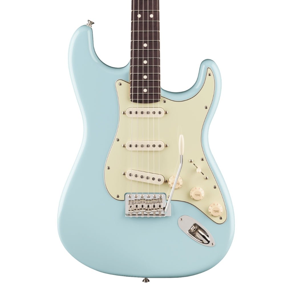 Fender Limited Edition American Professional Classic Stratocaster featuring the Fender Silent System - Daphne Blue, Rosewood Fingerboard Electric Guitars Sky Music