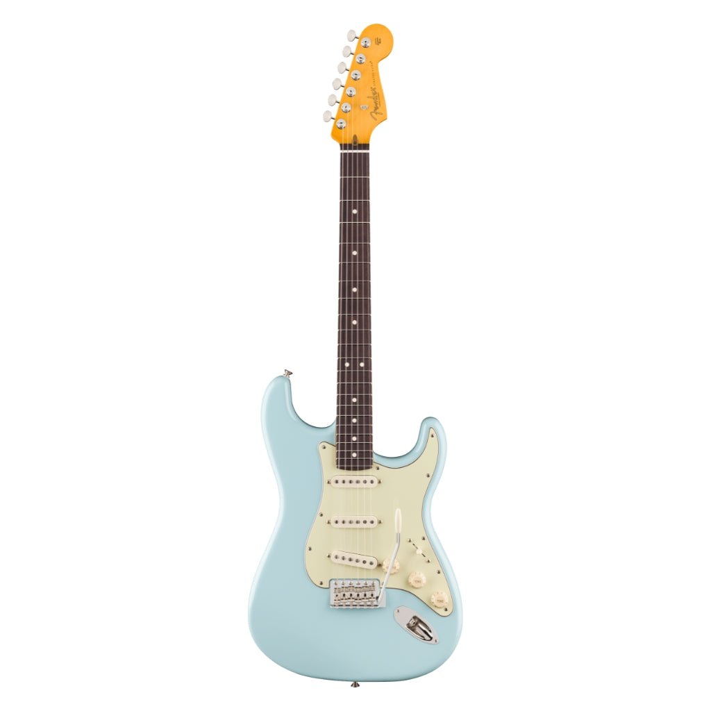 Fender Limited Edition American Professional Classic Stratocaster featuring the Fender Silent System - Daphne Blue, Rosewood Fingerboard Electric Guitars Sky Music