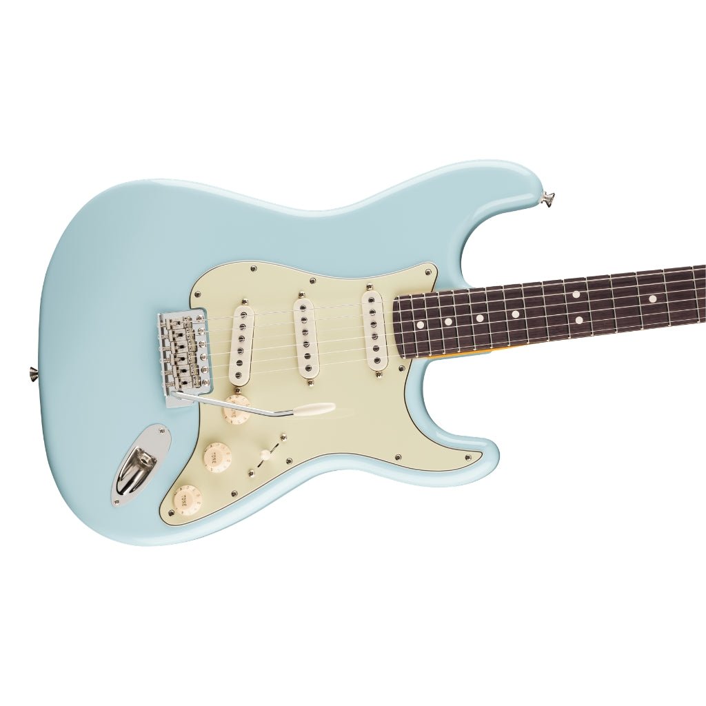 Fender Limited Edition American Professional Classic Stratocaster featuring the Fender Silent System - Daphne Blue, Rosewood Fingerboard Electric Guitars Sky Music