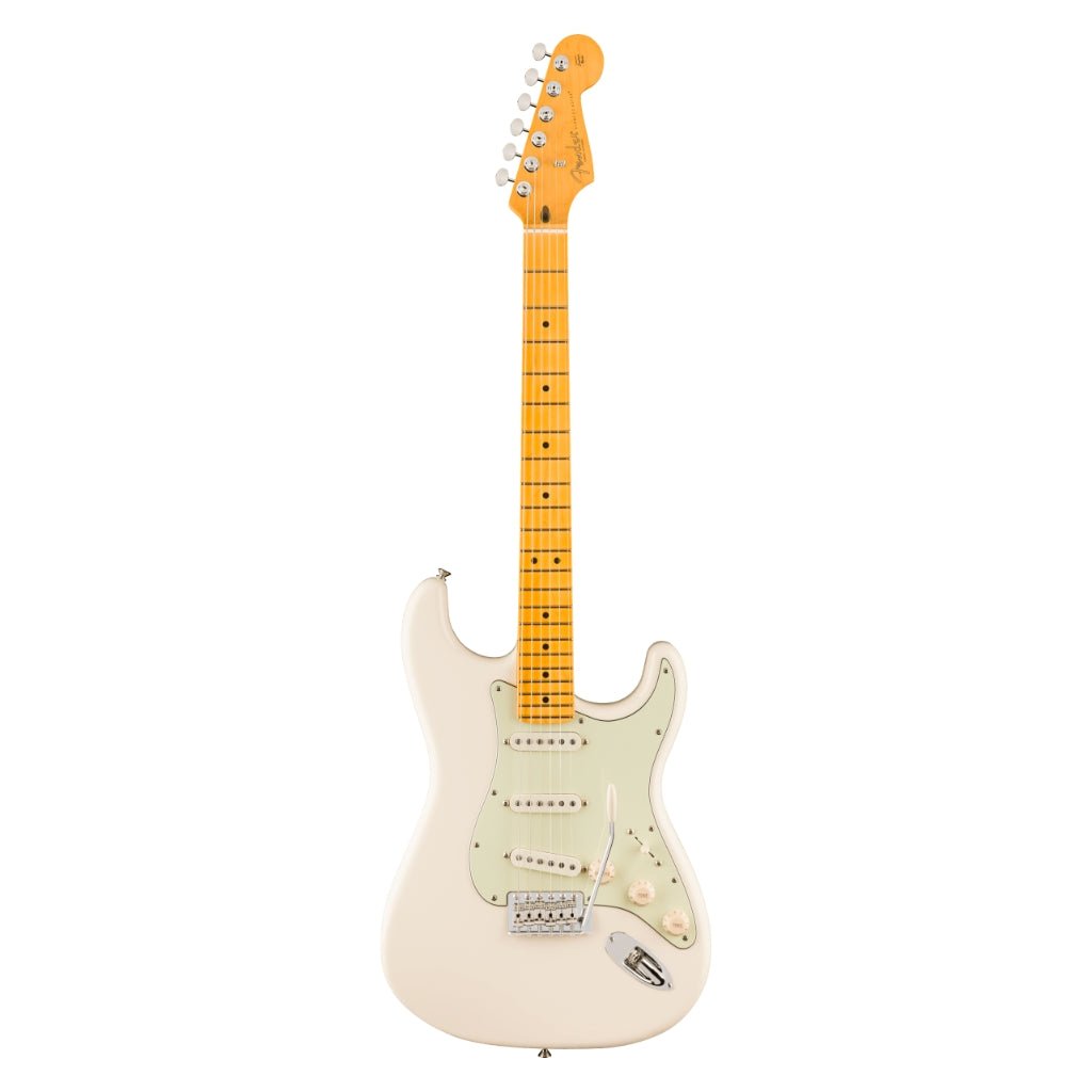 Fender Limited Edition American Professional Classic Stratocaster featuring the Fender Silent System - Olympic White, Maple Fingerboard Electric Guitars Sky Music