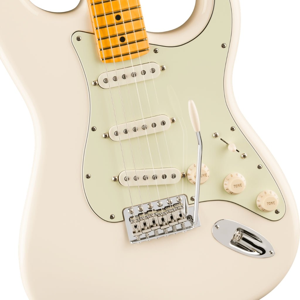 Fender Limited Edition American Professional Classic Stratocaster featuring the Fender Silent System - Olympic White, Maple Fingerboard Electric Guitars Sky Music